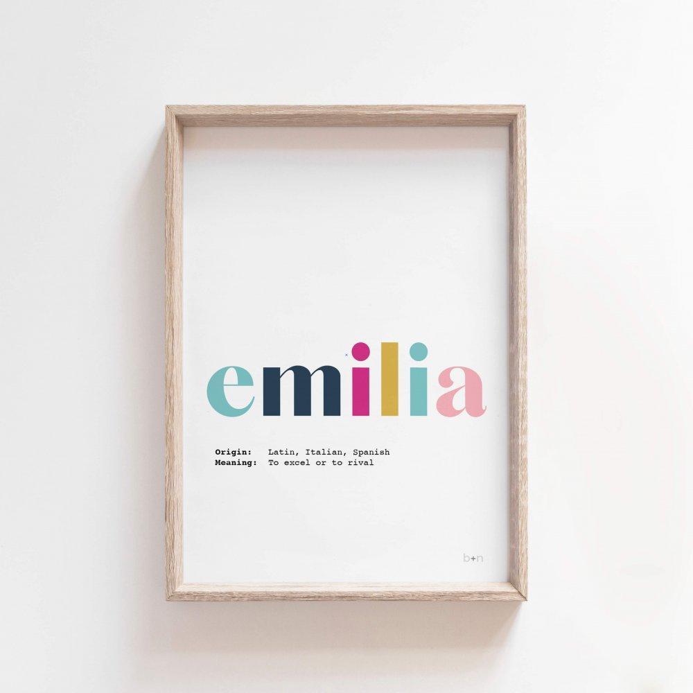 My Name Print - Glorious Colour | Name Meaning Art Print Art Prints Blond + Noir 