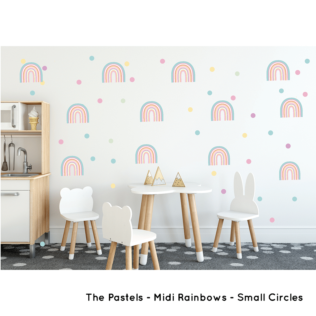 New! Arch Rainbows | Removable Fabric Wall Decals Rainbows My Hidden Forest 