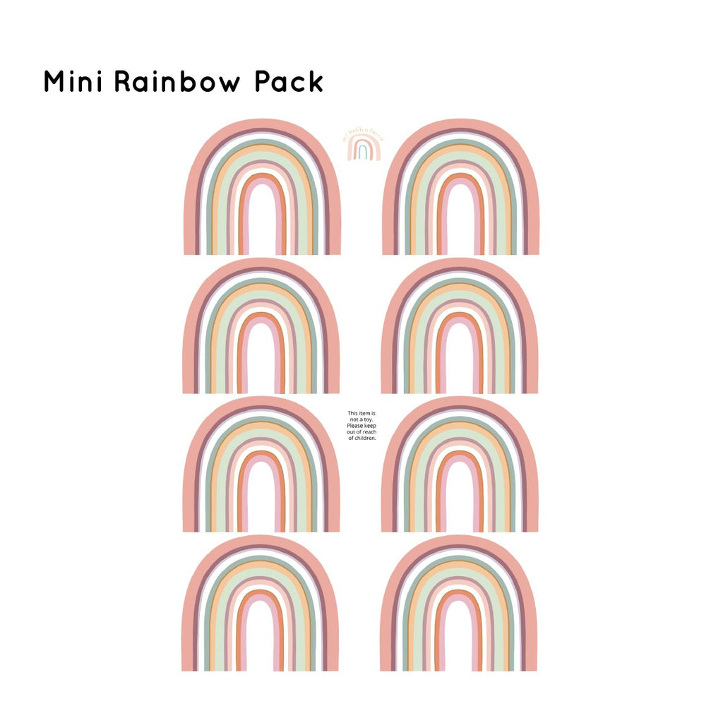 New! Arch Rainbows | Removable Fabric Wall Decals Rainbows My Hidden Forest 