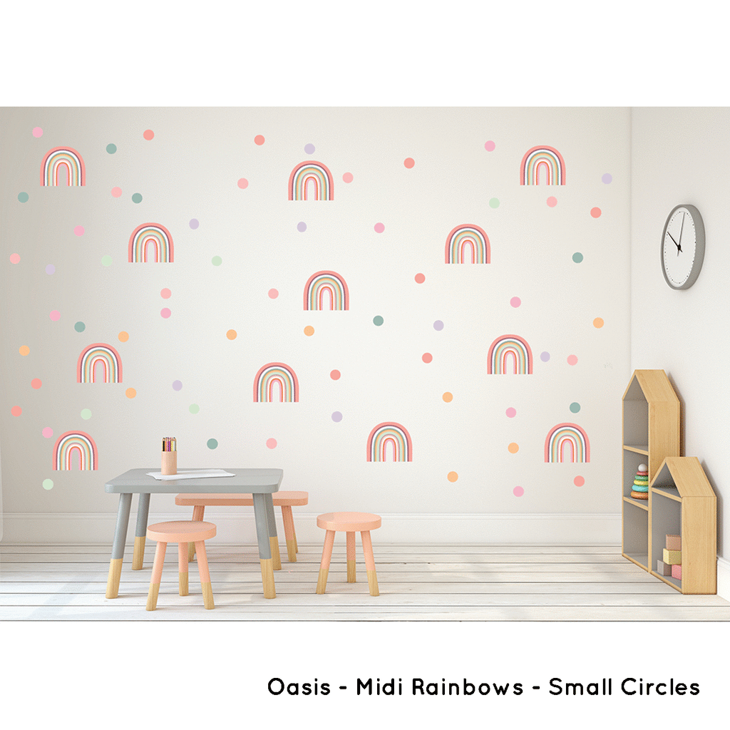 New! Arch Rainbows | Removable Fabric Wall Decals Rainbows My Hidden Forest 