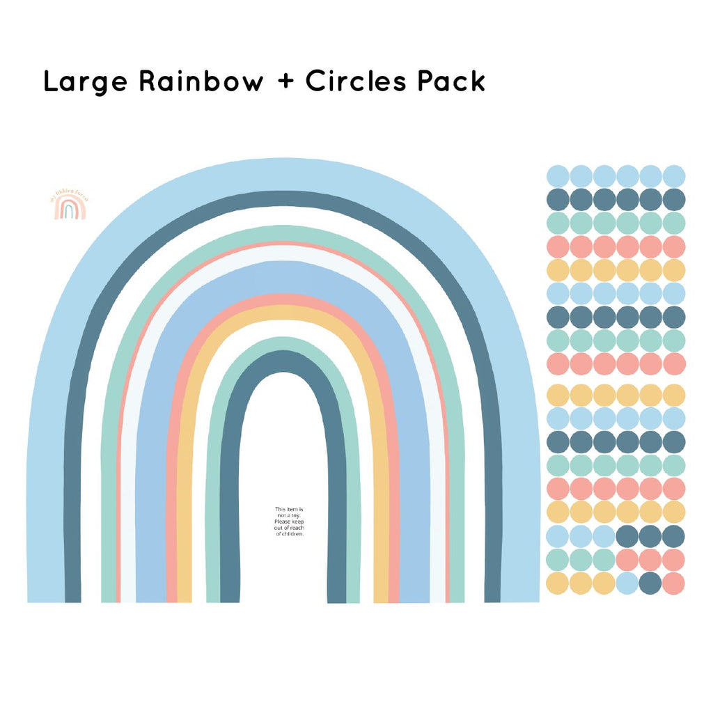 New! Arch Rainbows | Removable Fabric Wall Decals Rainbows My Hidden Forest 