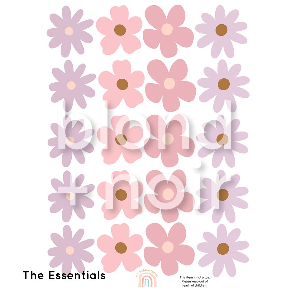 New colours! Wildflowers | Wall Decals Rainbows My Hidden Forest 