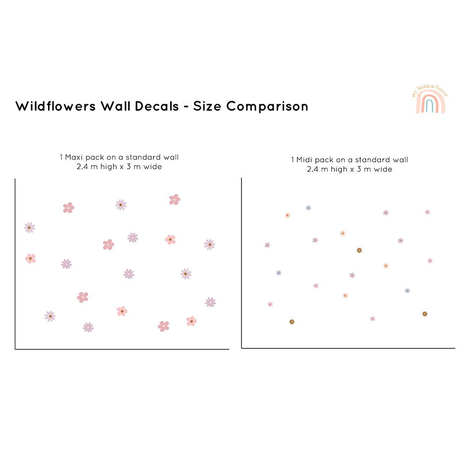 New colours! Wildflowers | Wall Decals Rainbows My Hidden Forest 