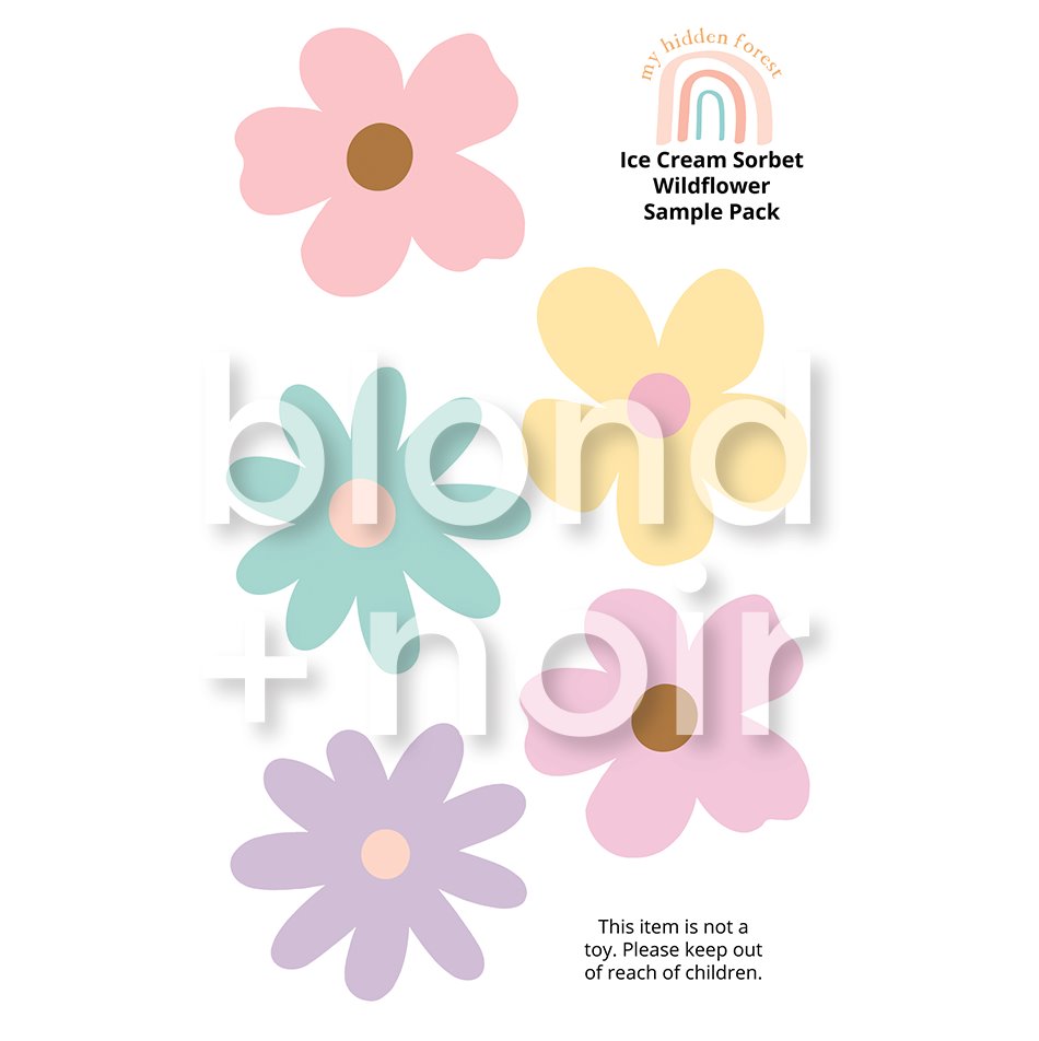 New colours! Wildflowers | Wall Decals Rainbows My Hidden Forest 