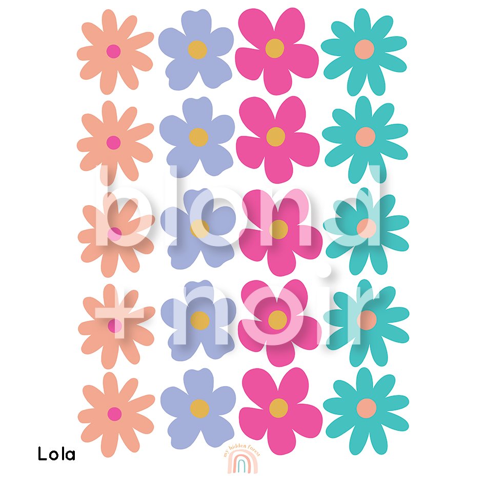 New colours! Wildflowers | Wall Decals Rainbows My Hidden Forest 