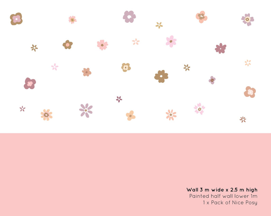 Nice Posy | Wall Decals Wall Decals Blond + Noir 