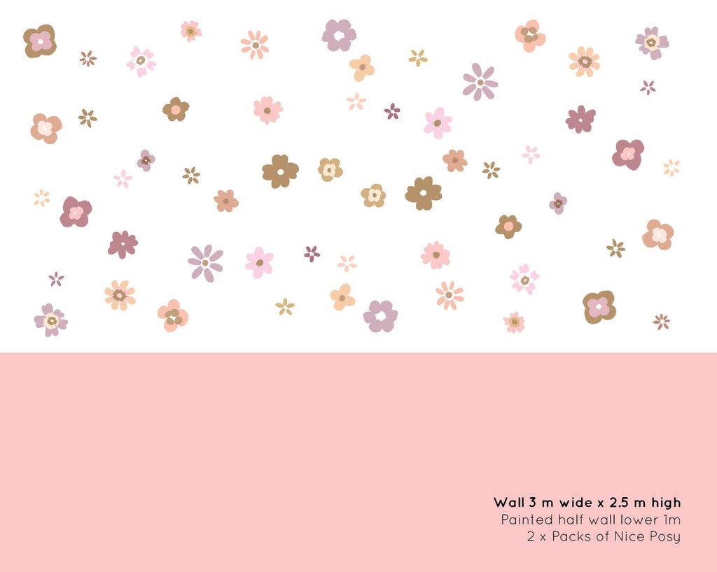 Nice Posy | Wall Decals Wall Decals Blond + Noir 