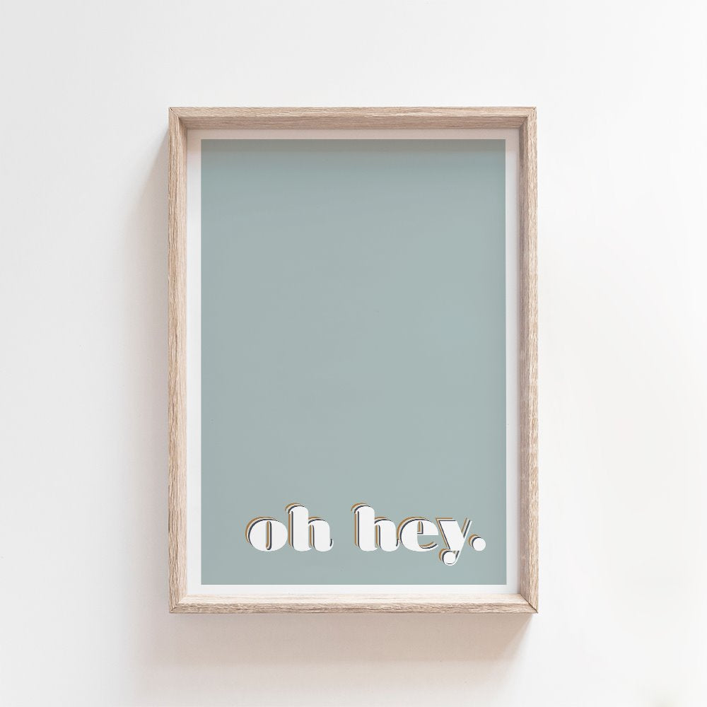 Oh Hey! Dusty Sky | Modern Art Print Art Prints Blond + Noir 