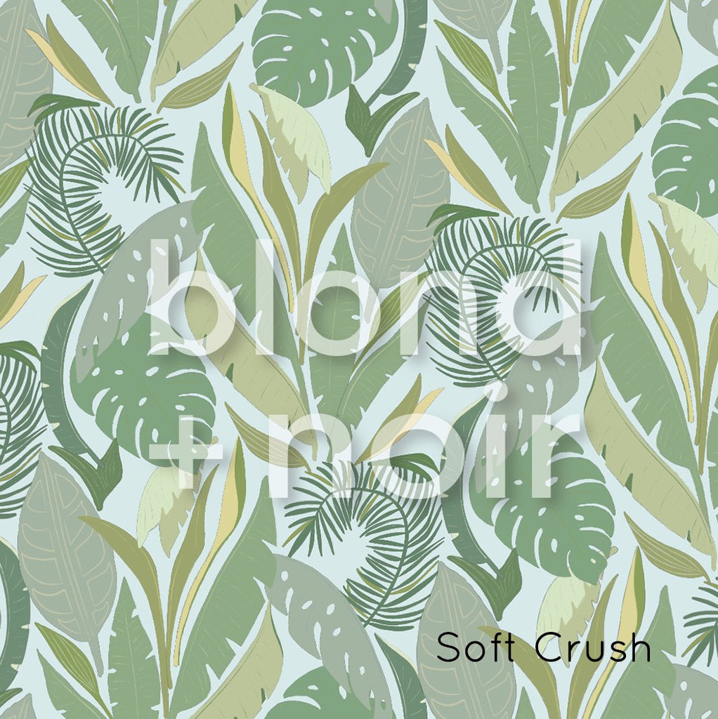 Palm Beach - Cool | Full & Half Wall Wallpaper Wallpaper Blond + Noir 