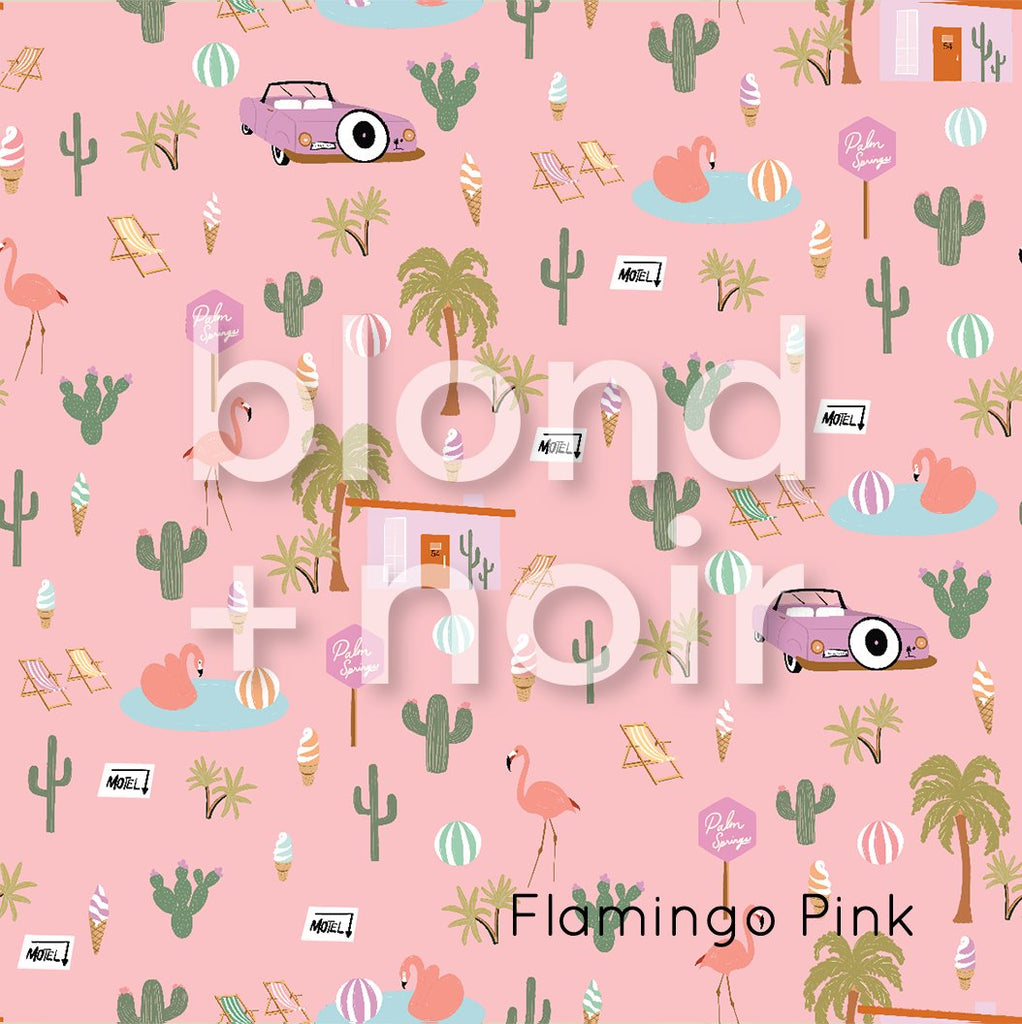 Palm Springs, Baby! | Full & Half Wall Wallpaper Wallpaper Blond + Noir 