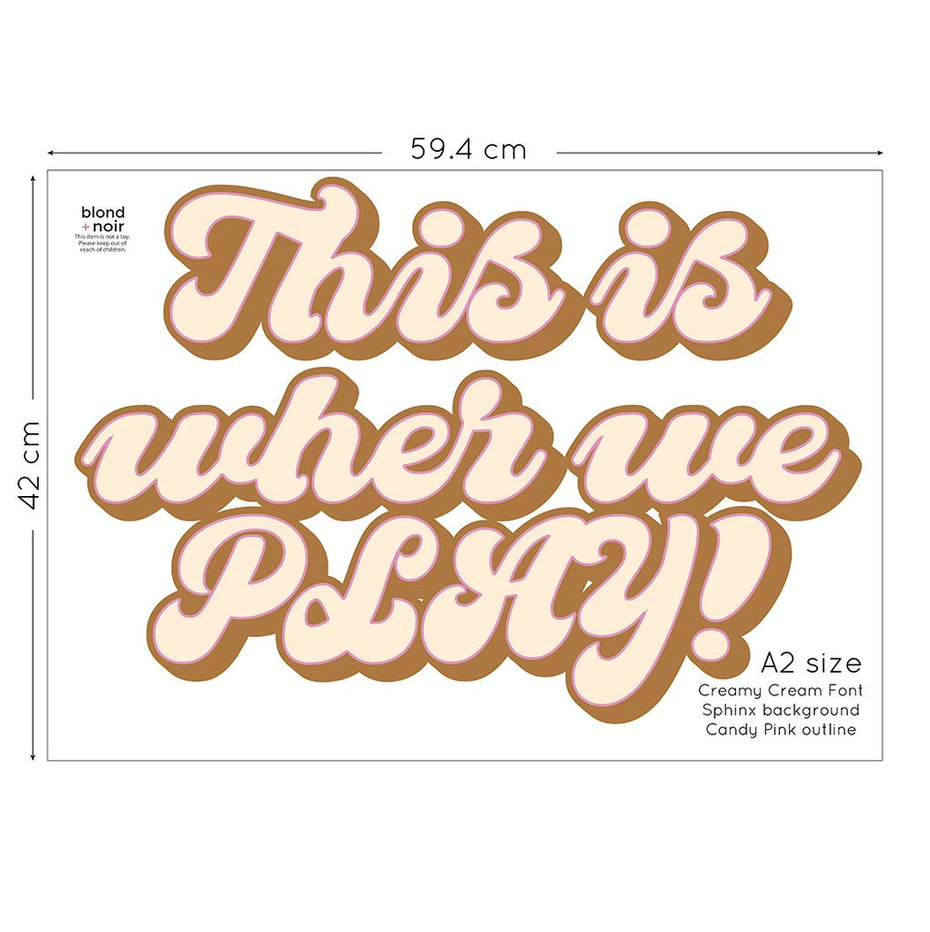 Palm Springs: Custom Name or Quote | Wall Decals Wall Decals Blond + Noir 