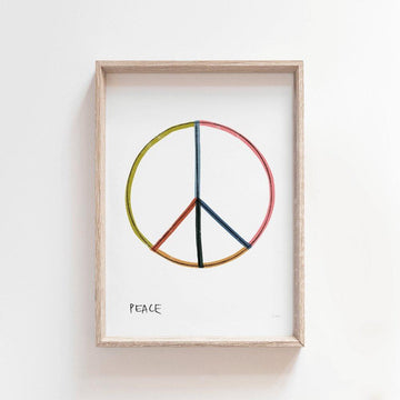 Peace | Modern Kids Art Print Art Prints Blond + Noir 