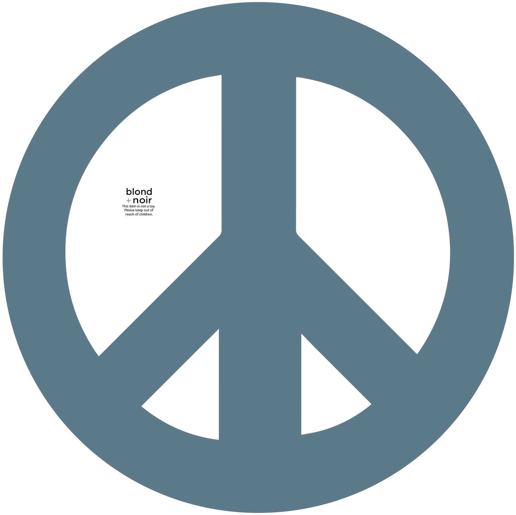Peace Sign | Removable Fabric Wall Decals Wall Decals Blond + Noir 