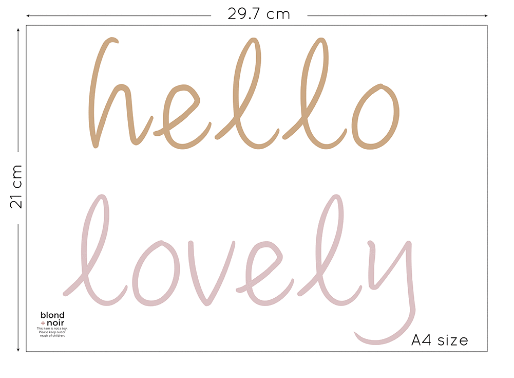 Posy Collection: Custom Name or Quote | Removable PhotoTex Wall Decals Wall Decals Blond + Noir 