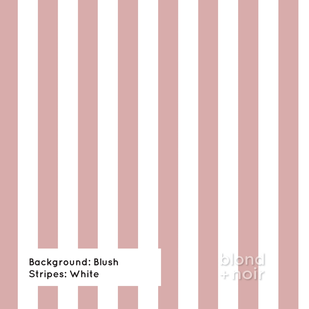 PRE-ORDER: Bold Stripes | Removable Wallpaper | Full & Half Walls Wallpaper Blond + Noir 