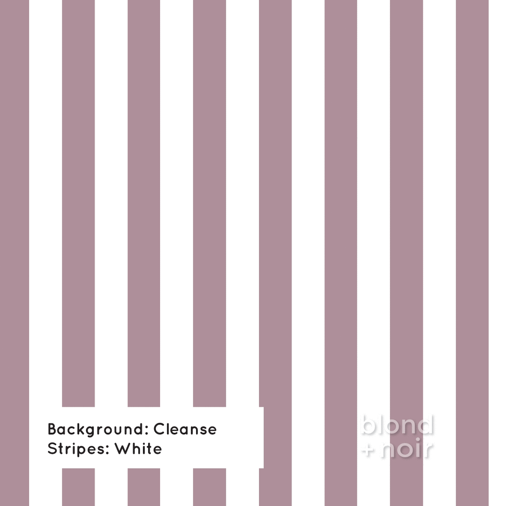 PRE-ORDER: Bold Stripes | Removable Wallpaper | Full & Half Walls Wallpaper Blond + Noir 