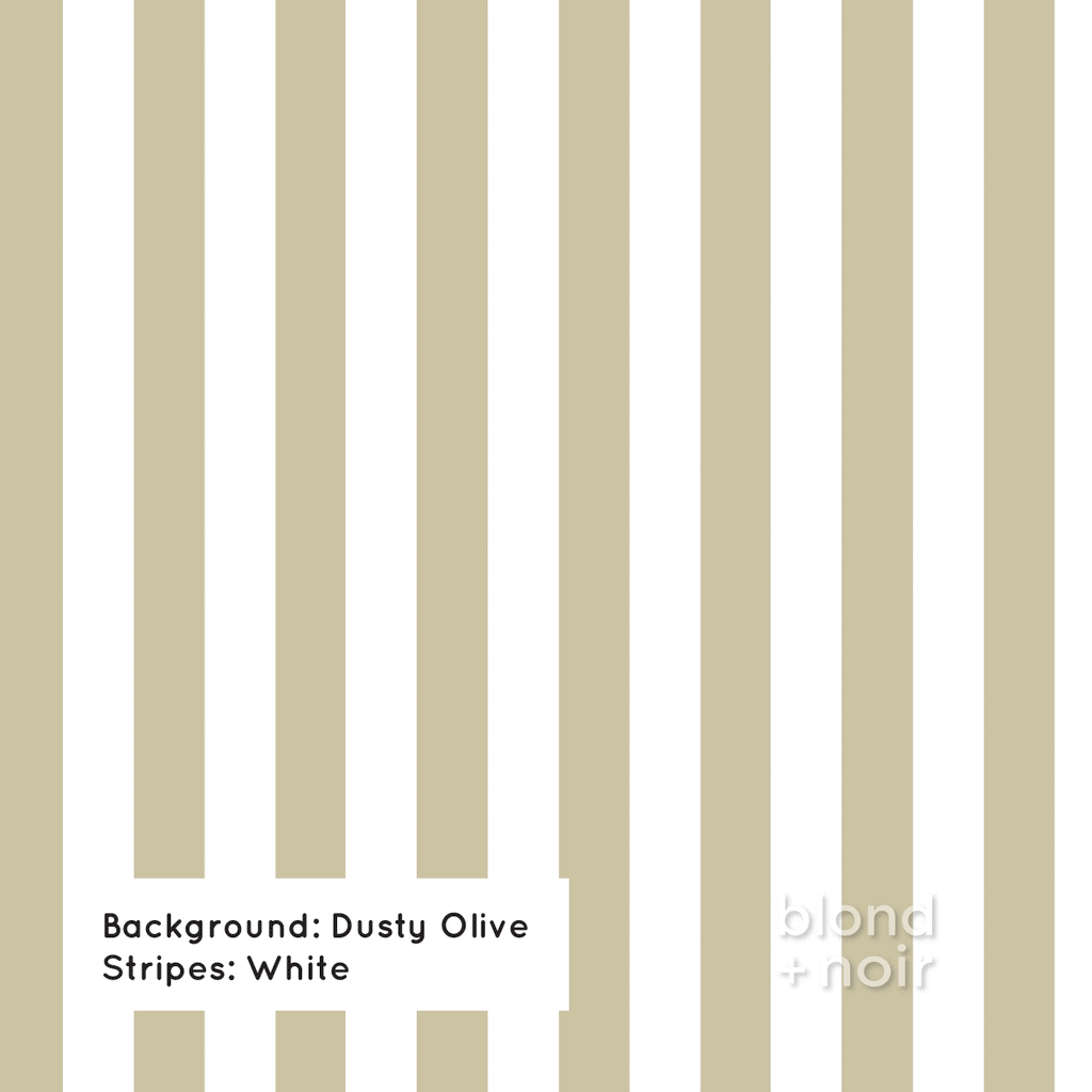 PRE-ORDER: Bold Stripes | Removable Wallpaper | Full & Half Walls Wallpaper Blond + Noir 