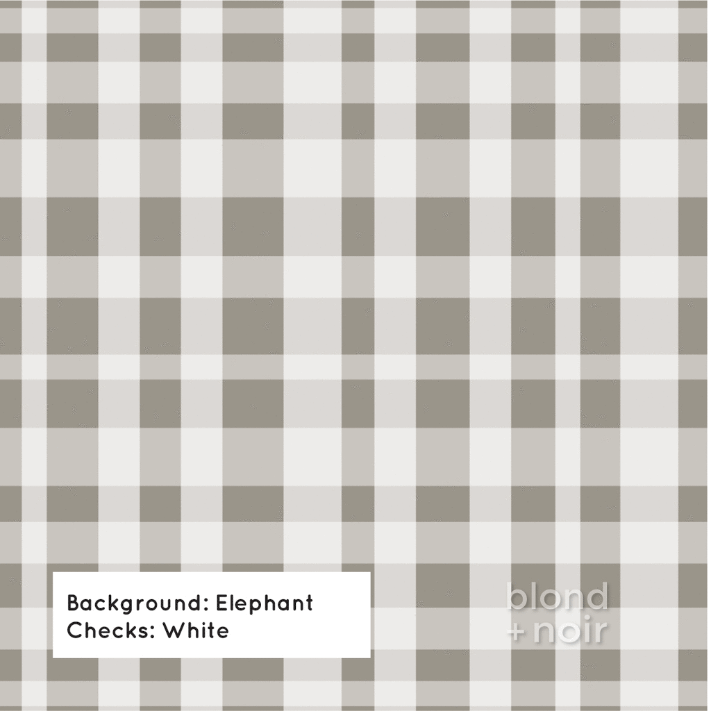 PRE-ORDER: Hamptons Check | Removable Wallpaper | Full & Half Walls Wallpaper Blond + Noir 