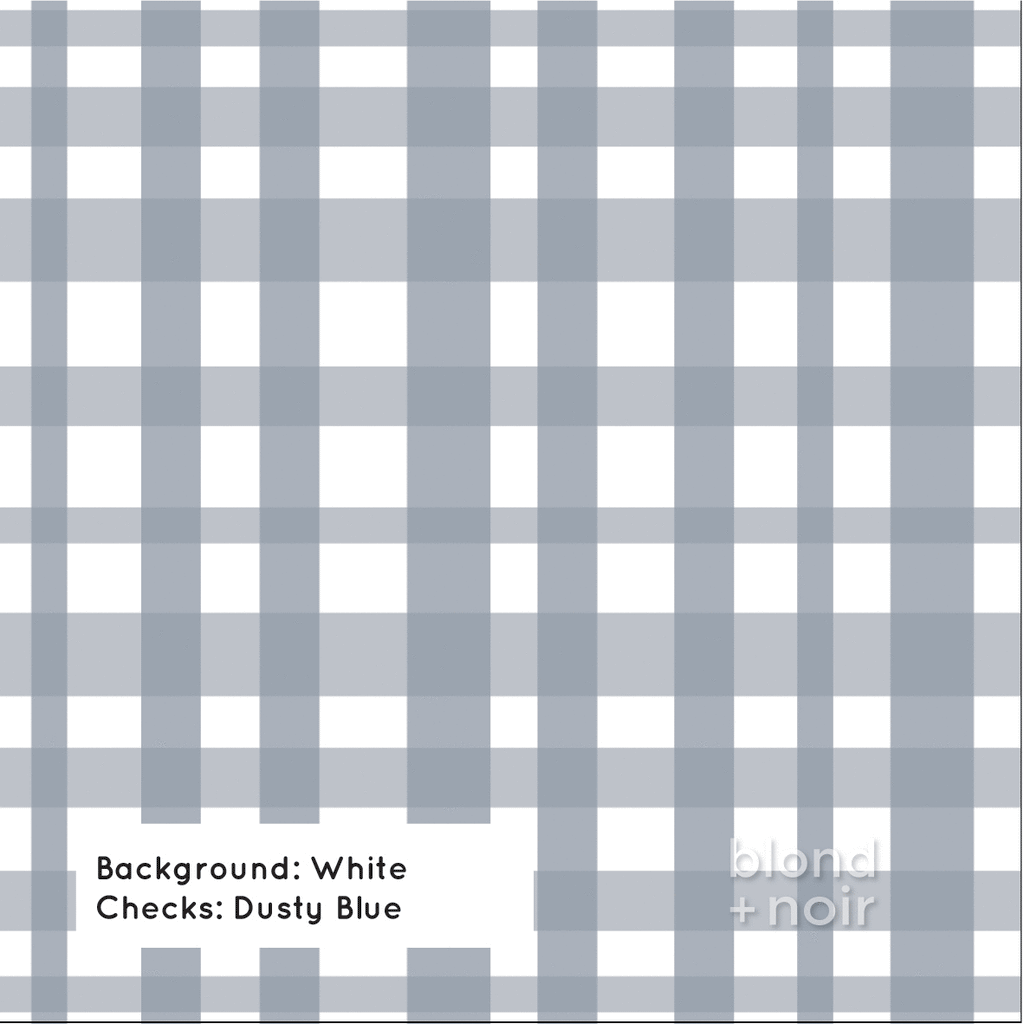 PRE-ORDER: Hamptons Check | Removable Wallpaper | Full & Half Walls Wallpaper Blond + Noir 