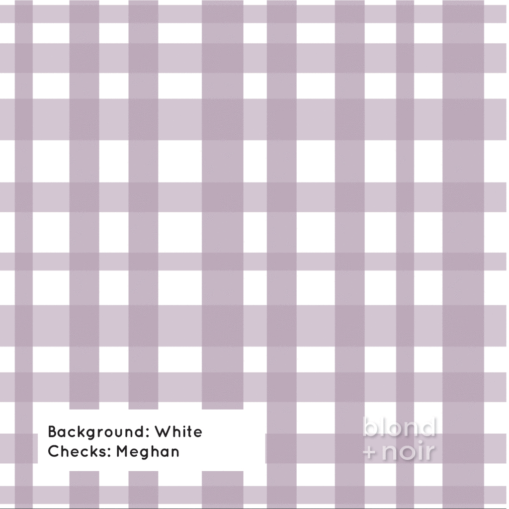 PRE-ORDER: Hamptons Check | Removable Wallpaper | Full & Half Walls Wallpaper Blond + Noir 