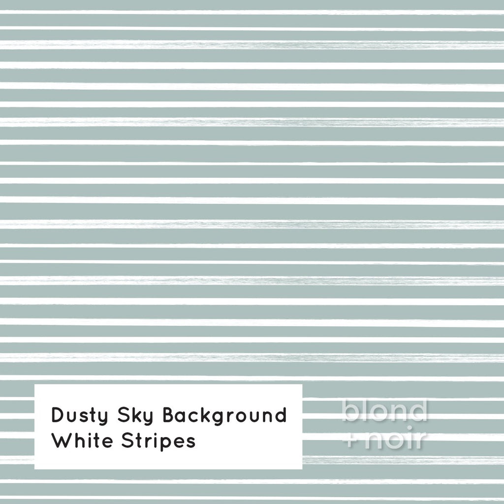 PRE-ORDER: Painted Horizontal Stripes | Removable Wallpaper | Full & Half Walls Wallpaper Blond + Noir 