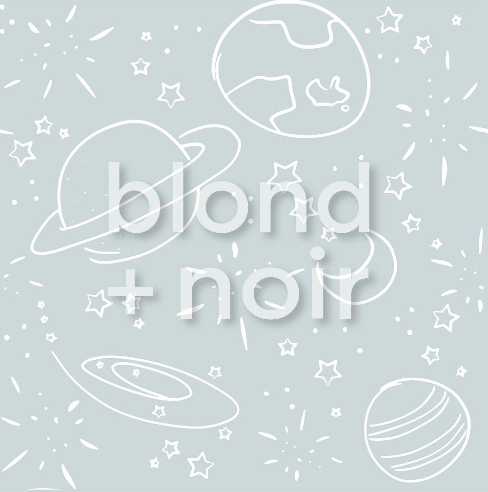 PRE-ORDER: Space | Removable Wallpaper | Full & Half Walls Wallpaper Blond + Noir 