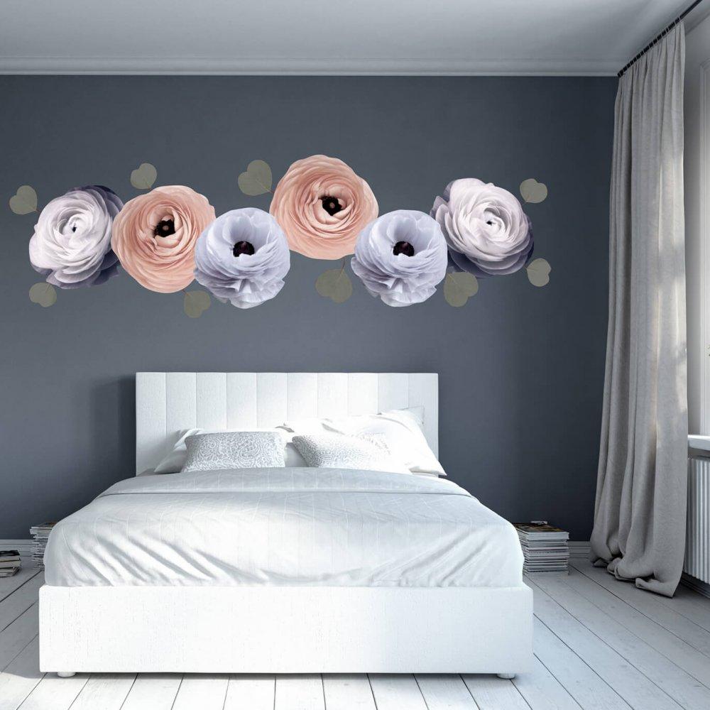 Raquel Florals | Removable Fabric Wall Decals Wall Decals Blond + Noir 