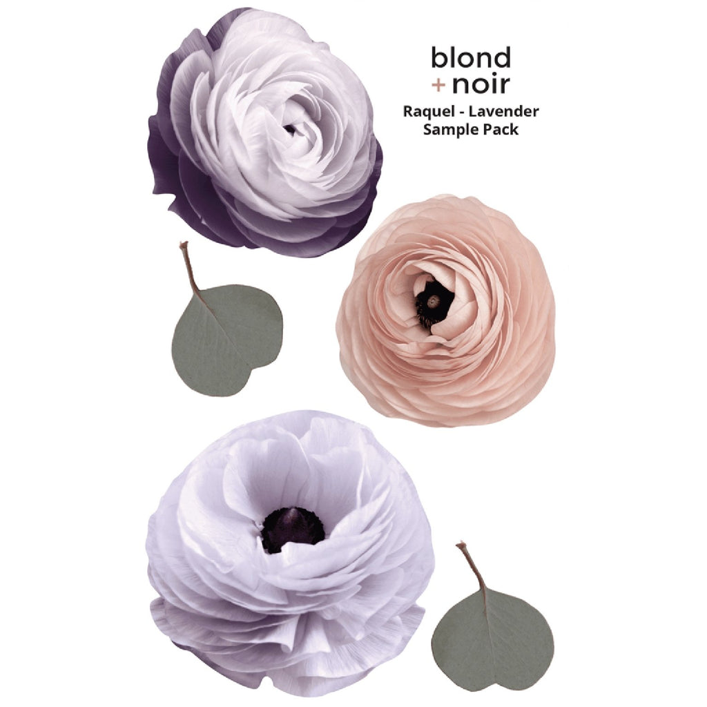 Raquel Florals | Removable Fabric Wall Decals Wall Decals Blond + Noir 