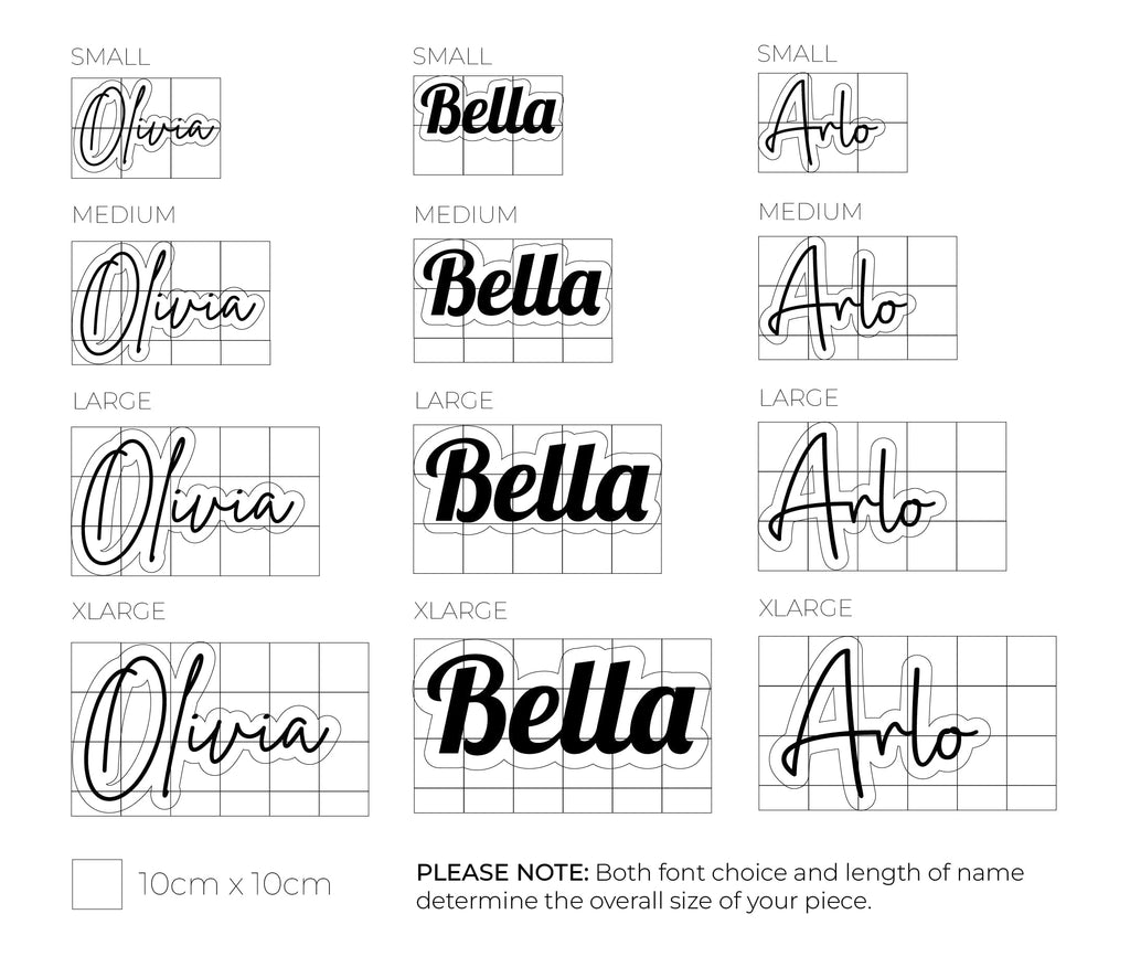 Retro Rainbow | Custom Acrylic Name Acrylic Name Letterly Australia 