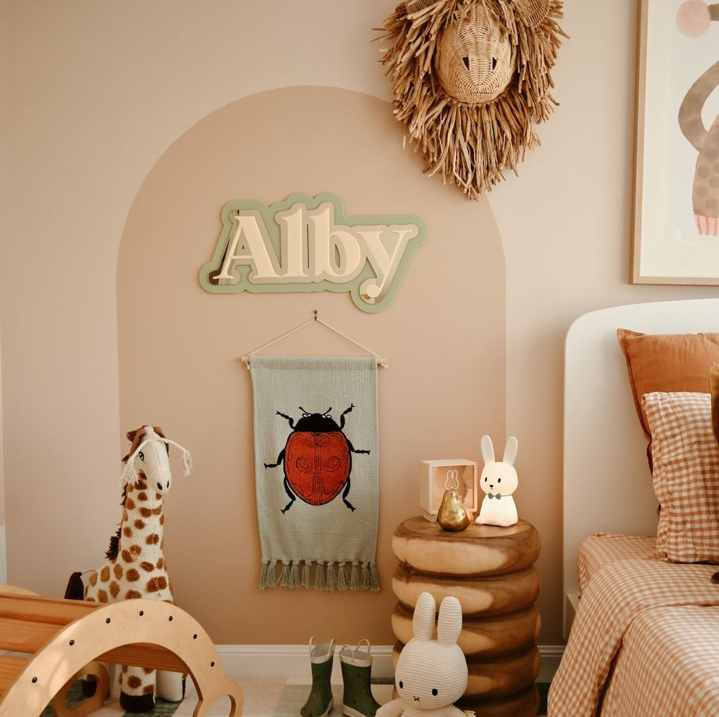 Retro Triple Layer Name Acrylic Name Letterly Australia 