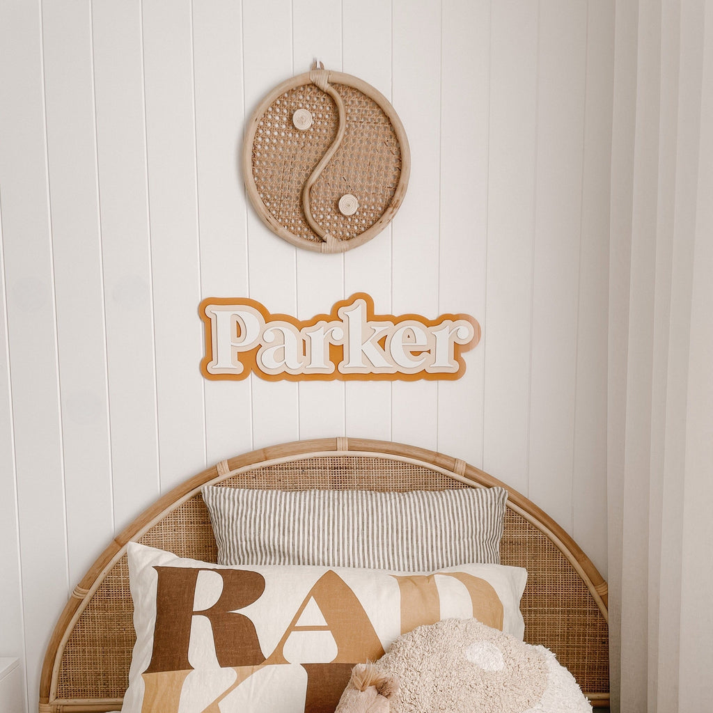 Retro Triple Layer Name Acrylic Name Letterly Australia 