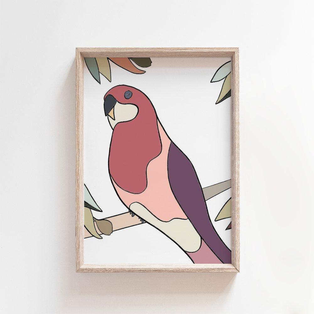 Rosie Rosella | Australian Art Print Art Prints Blond + Noir 