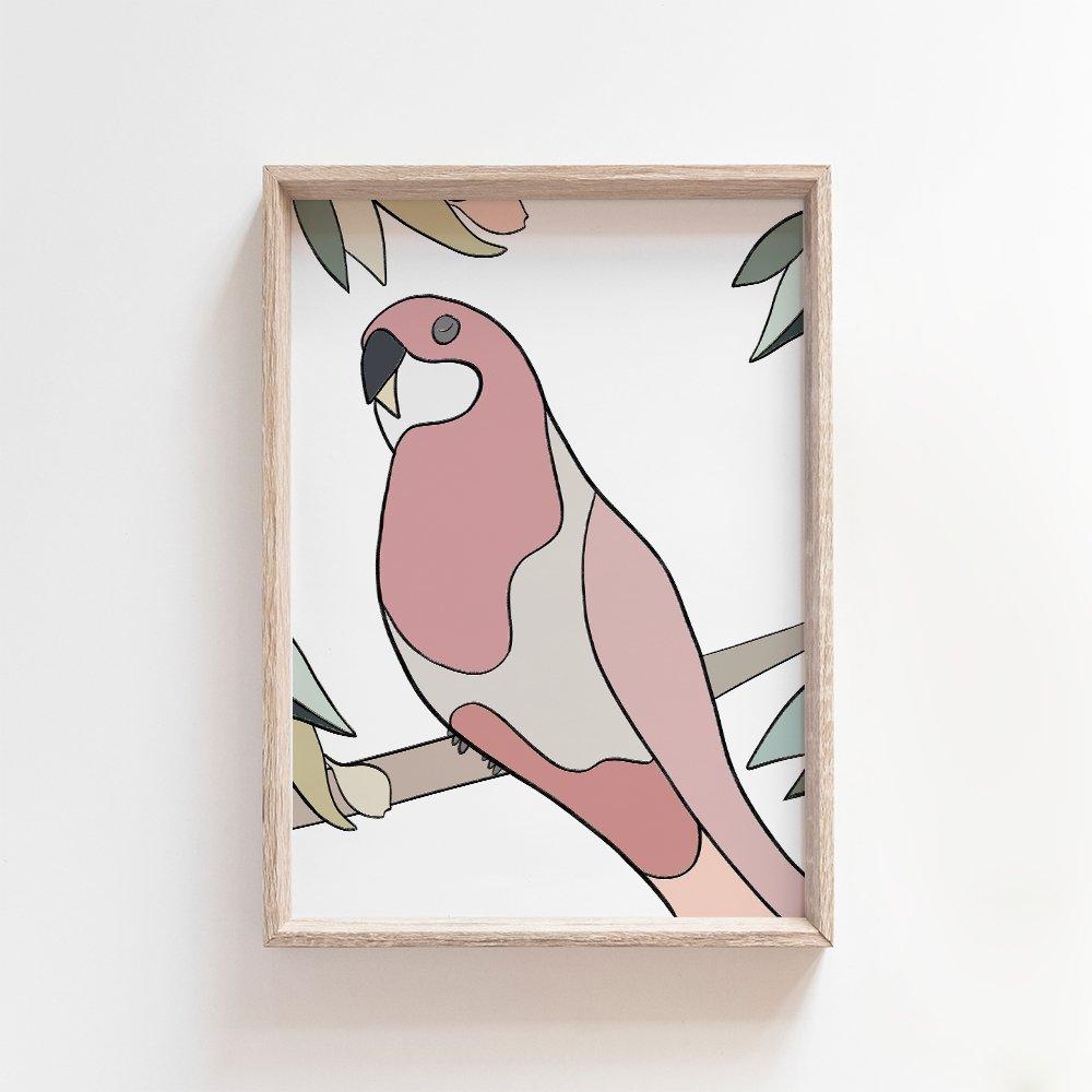 Rosie Rosella | Australian Art Print Art Prints Blond + Noir 