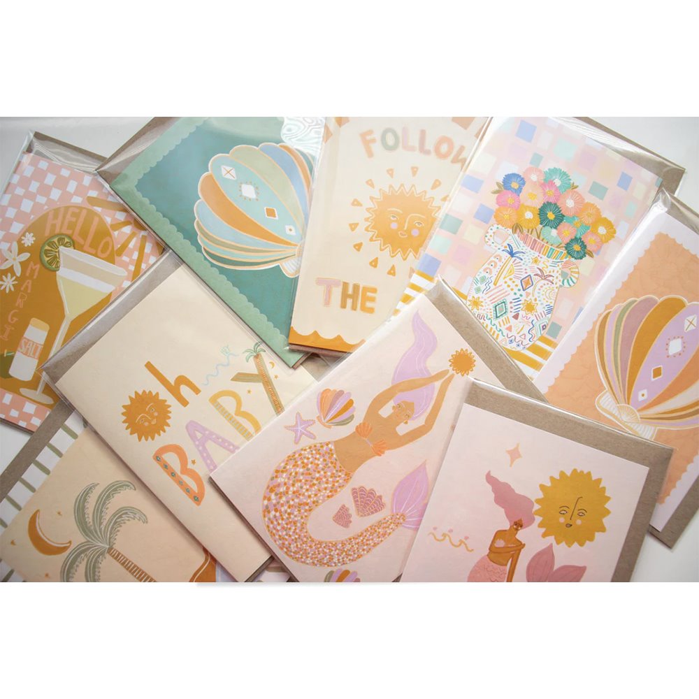 Sea Goddess Shell - Special Occasion CARD Gift Card Little Peach + Pip 