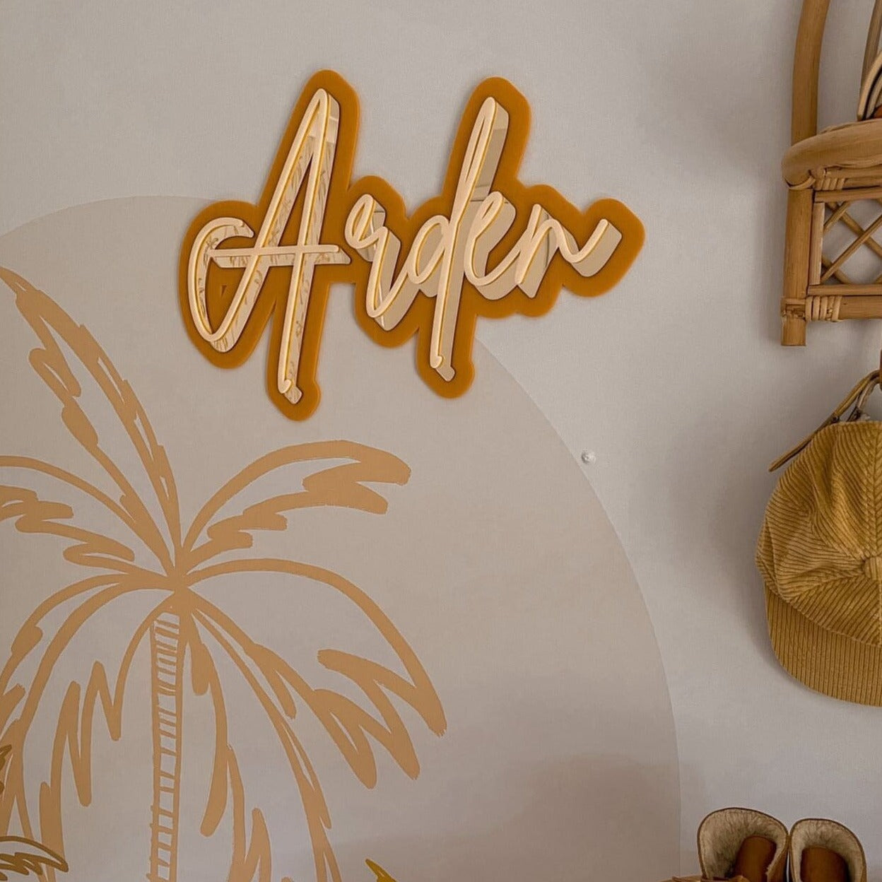 Shadow Triple Layer | Custom Acrylic Name Acrylic Name Letterly Australia 