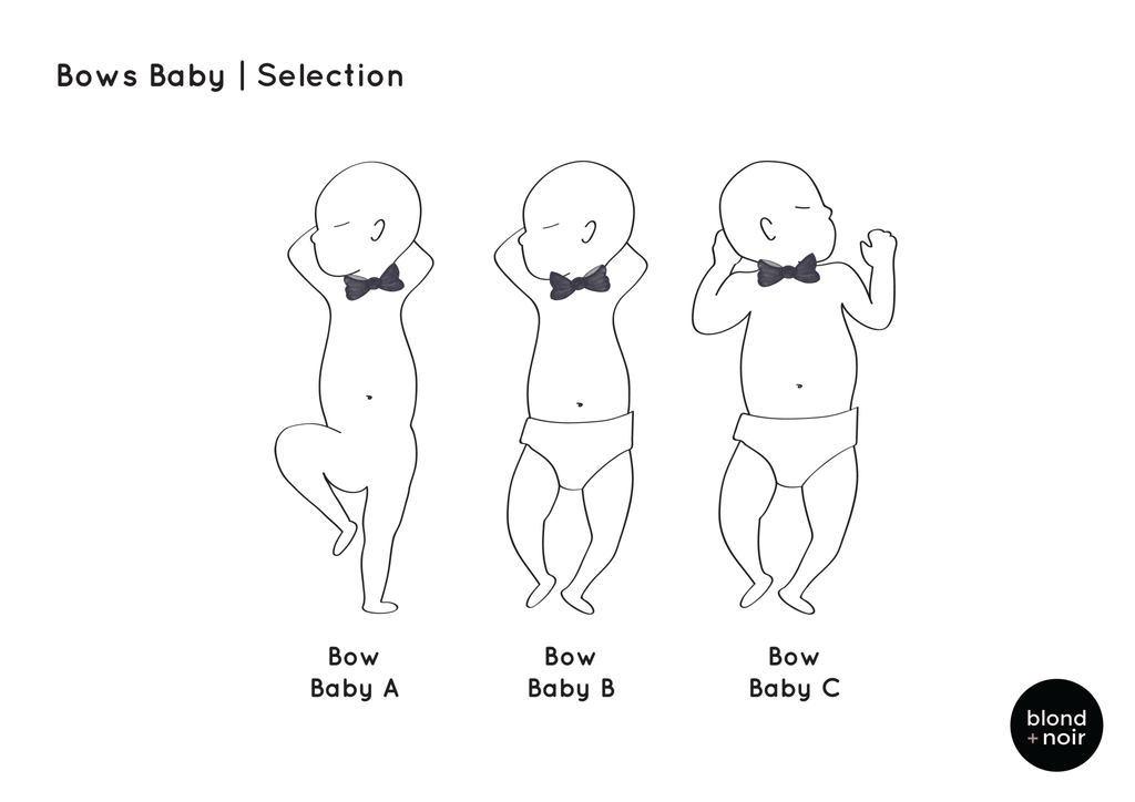 Sibling Birth Print | 2 to 5 Siblings Birth Print Blond + Noir 