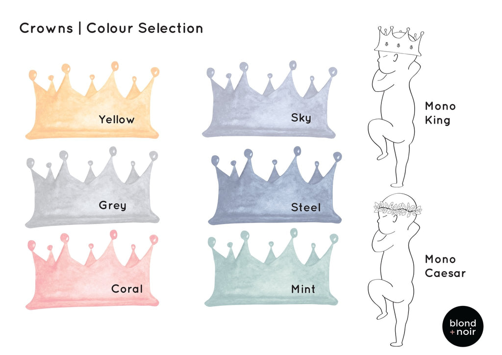 Sibling Birth Print | 2 to 5 Siblings Birth Print Blond + Noir 