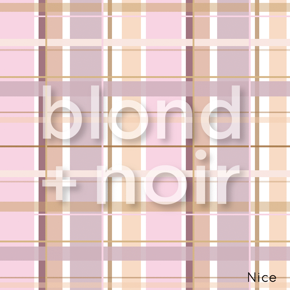 Single Arches | Gingham | Removable PhotoTex Wallpaper Arches Blond + Noir 