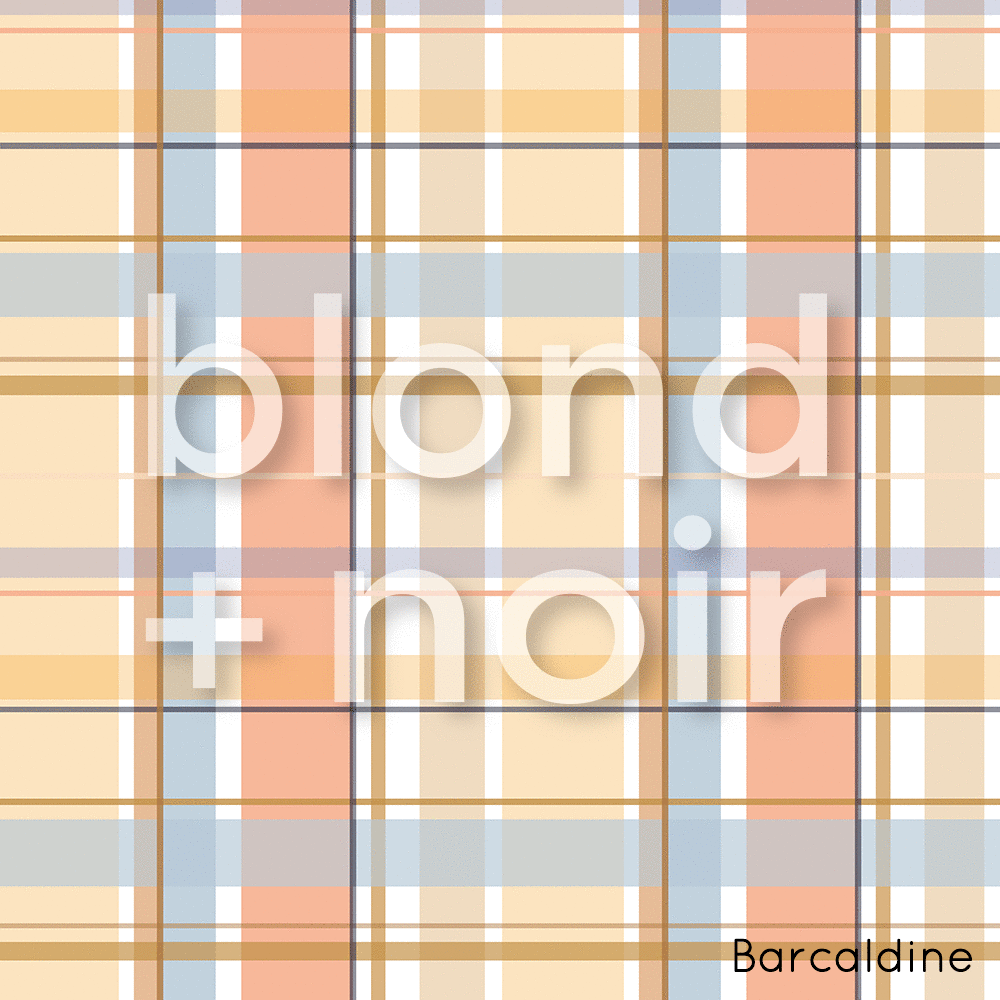 Single Arches | Gingham | Removable PhotoTex Wallpaper Arches Blond + Noir 