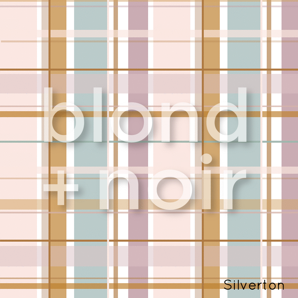 Single Arches | Gingham | Removable PhotoTex Wallpaper Arches Blond + Noir 