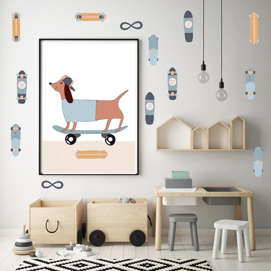 Skateboards | Removable Fabric Wall Decals Wall Decals My Hidden Forest 