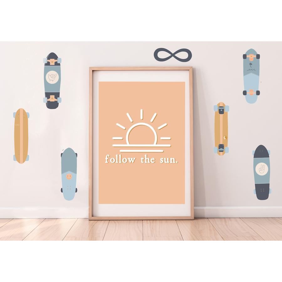 Skateboards | Removable Fabric Wall Decals Wall Decals My Hidden Forest 