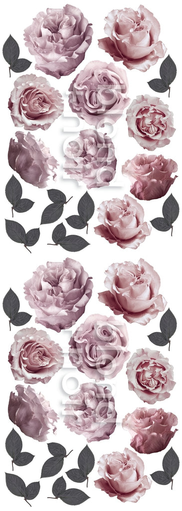 Sofia Florals | Removable Fabric Wall Decals Wall Decals Blond + Noir 