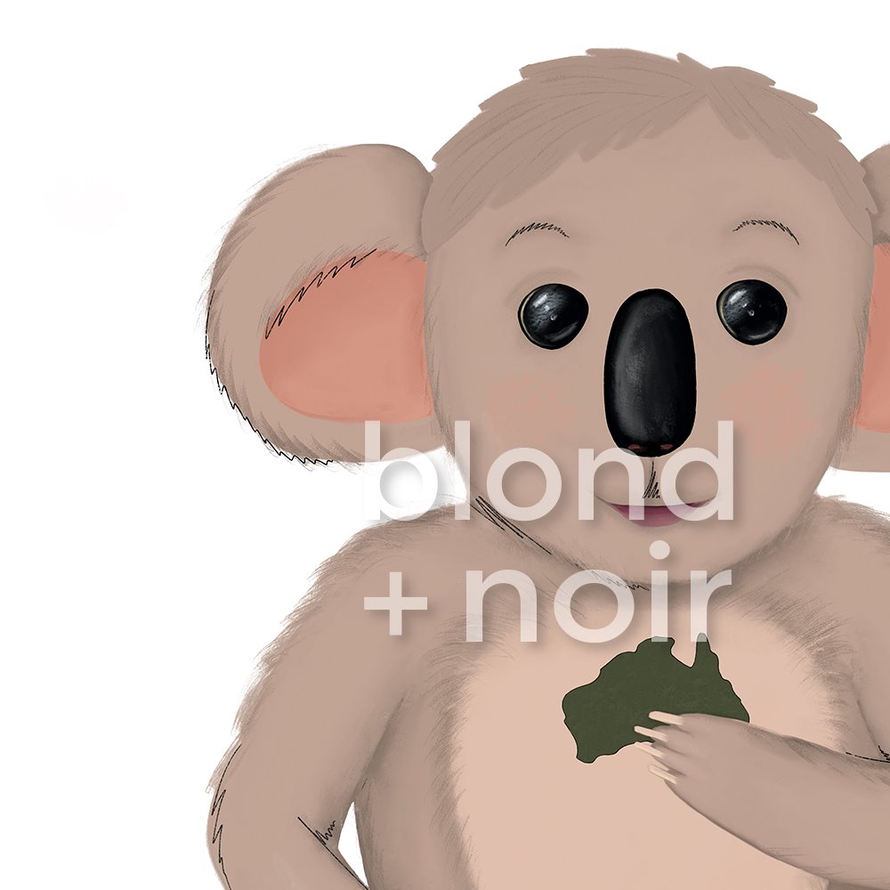 Sonny Koala | Australian Art Print Art Prints Blond + Noir 