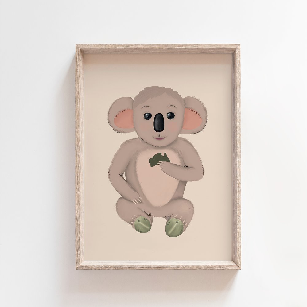 Sonny Koala | Australian Art Print Art Prints Blond + Noir 