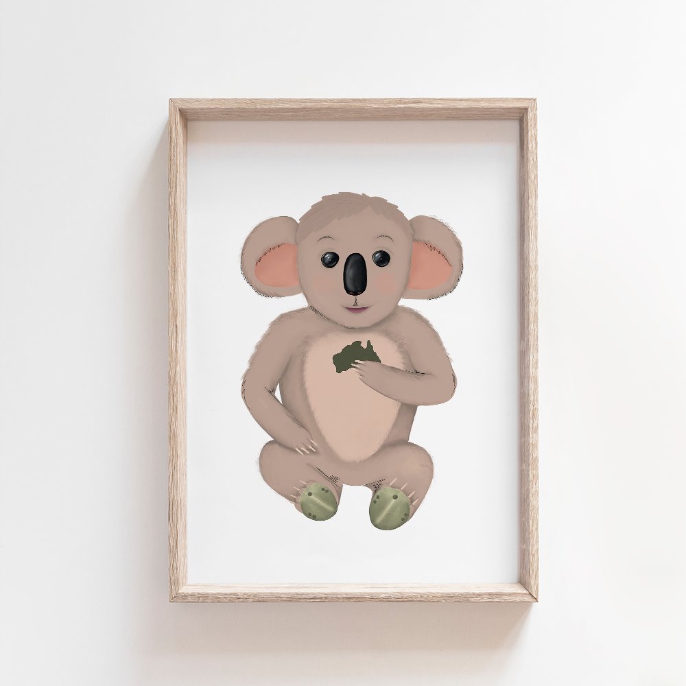 Sonny Koala | Australian Art Print Art Prints Blond + Noir 