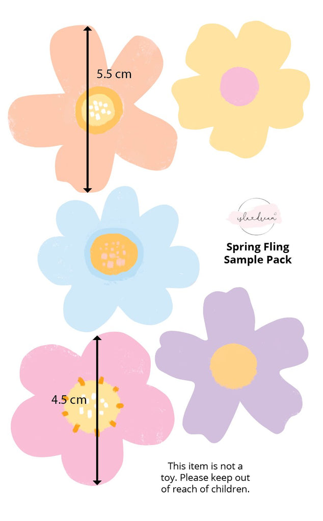 Spring Fling - The Decals | Wall Decals Wall Decals Blond + Noir Sample 