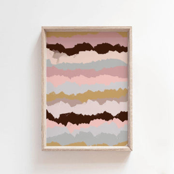 Sunset Rainbow | Abstract Kids Art Print Art Prints Blond + Noir 