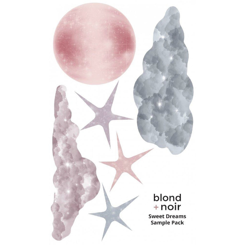 Sweet Dreams | Removable Fabric Wall Decals Wall Decals Blond + Noir 