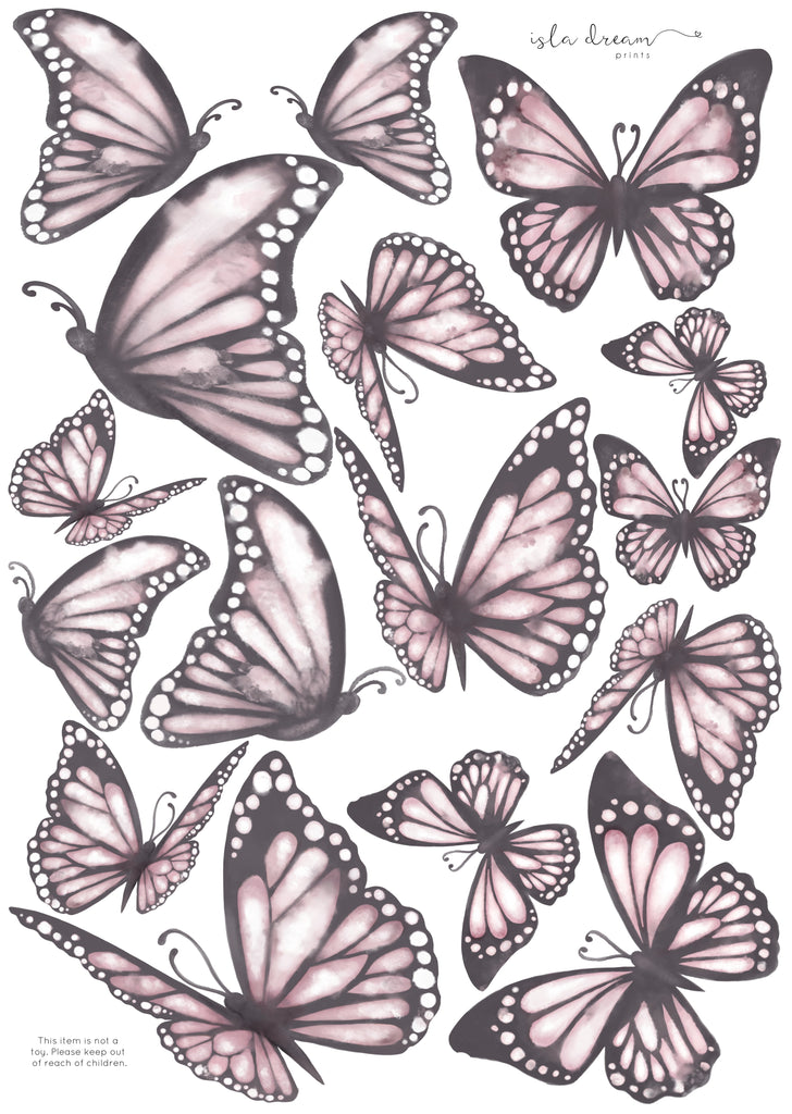 'The Original' Butterflies | Removable Fabric Wall Decals Butterflies Isla Dream 